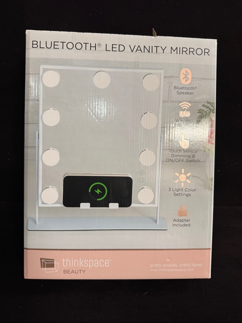 Thinkspace Bluetooth LED Vanity Mirror - White